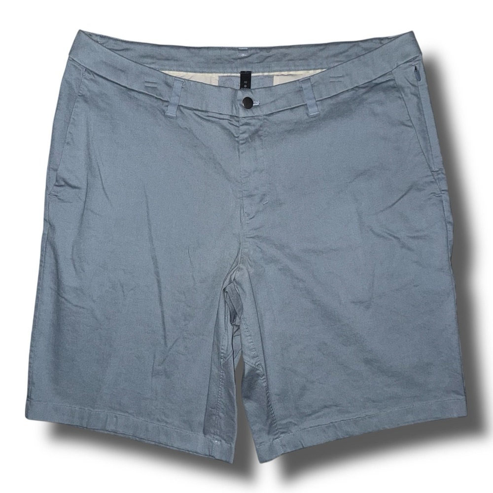 LULULEMON Qwick Oxford Shorts Men 40 Commission 11" Relaxed Fit Golf Chino